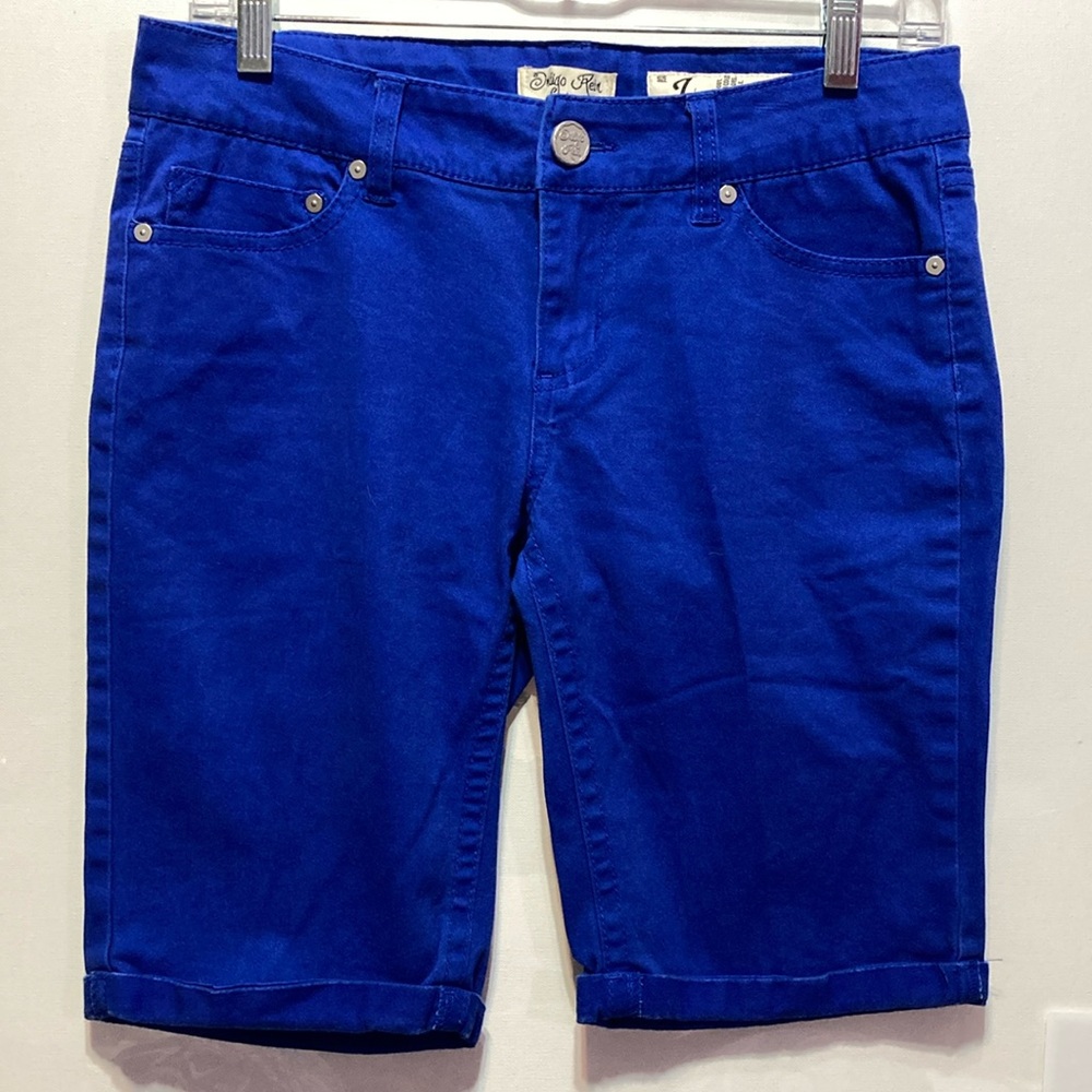 Indigo Rein Blue Denim Bermudas size 7 EUC 11191